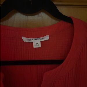 Lucky Brand Vibrant Red Dress